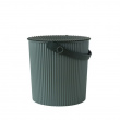Bucket / basket with lid, MEDIUM OMNIOUTIL, 10 L, Baked Green Bucket / basket with lid, MEDIUM OMNIOUTIL, 10 L, Baked Green