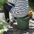 Bucket / basket with lid, MEDIUM OMNIOUTIL, 10 L, Baked Green Bucket / basket with lid, MEDIUM OMNIOUTIL, 10 L, Baked Green