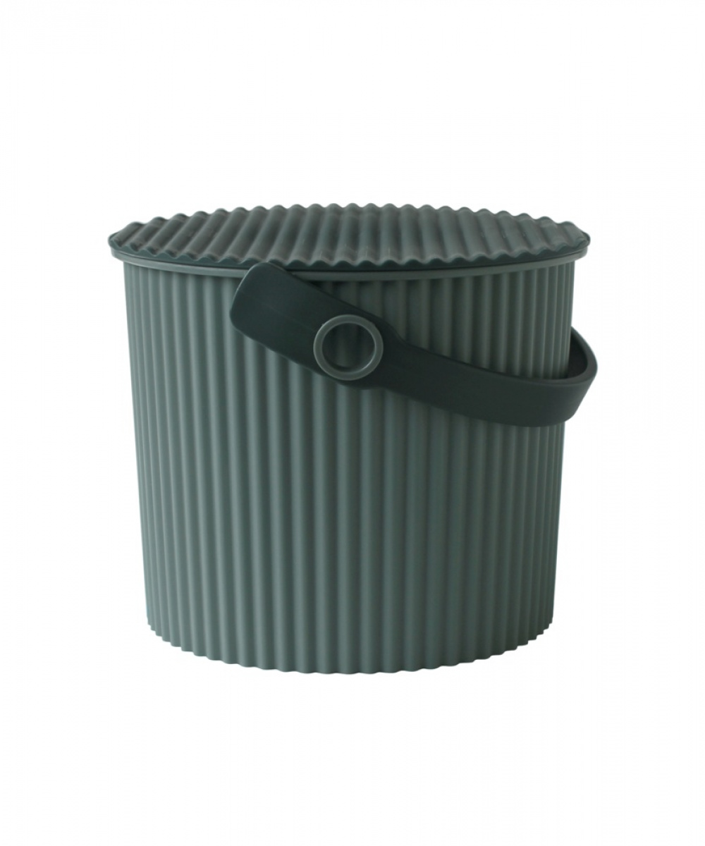Bucket / basket with lid, MINI OMNIOUTIL, 4 L, Baked Green in the group Storage / Storage room and garage / Baskets and buckets at SmartaSaker.se (41082)