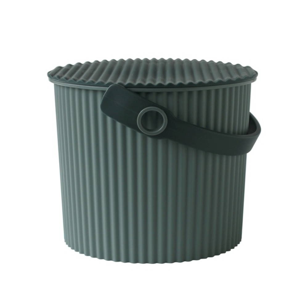 Bucket / basket with lid, MINI OMNIOUTIL, 4 L, Baked Green in the group Storage / Storage room and garage / Baskets and buckets at SmartaSaker.se (41082)