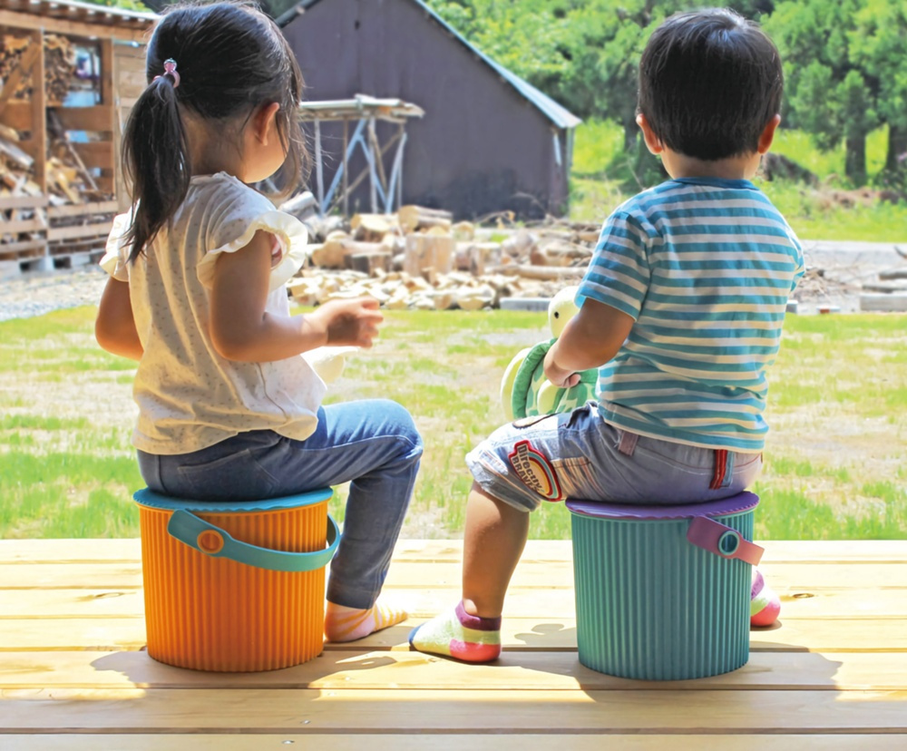 Bucket / basket with lid, MINI OMNIOUTIL, 4 L, Light Blue in the group Storage / Storage room and garage / Baskets and buckets at SmartaSaker.se (41090)