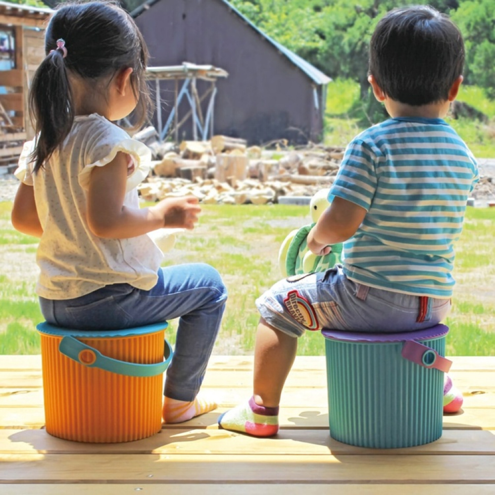 Bucket / basket with lid, MINI OMNIOUTIL, 4 L, Light Blue in the group Storage / Storage room and garage / Baskets and buckets at SmartaSaker.se (41090)