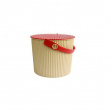 Bucket / basket with lid, MEDIUM OMNIOUTIL, 10 L, Cafe au lait