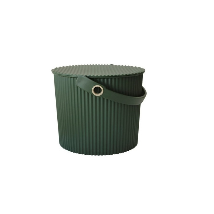 Bucket / basket with lid, SMALL OMNIOUTIL, 8L, Dark Green in the group Storage / Storage room and garage / Baskets and buckets at SmartaSaker.se (41107)