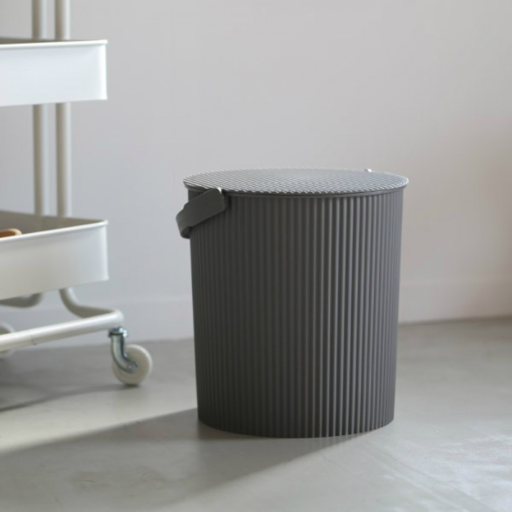 Bucket / basket with lid, LARGE OMNIOUTIL, 20L, Dark Grey in the group Storage / Storage room and garage / Baskets and buckets at SmartaSaker.se (41108)