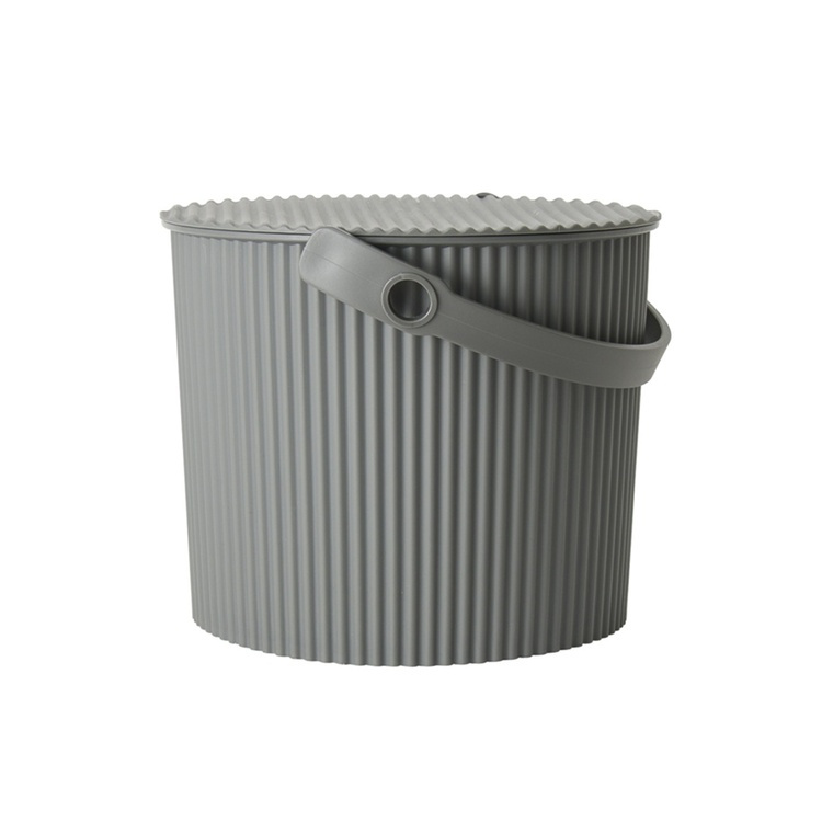 Bucket / basket with lid, SMALL OMNIOUTIL, 8L, Dark Grey in the group Storage / Storage room and garage / Baskets and buckets at SmartaSaker.se (41111)