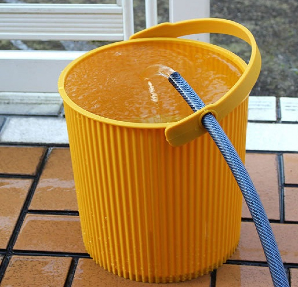 Bucket / basket with lid, LARGE OMNIOUTIL, 20L, Mustard in the group Storage / Storage room and garage / Baskets and buckets at SmartaSaker.se (41116)