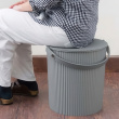 Bucket / basket with lid, LARGE OMNIOUTIL, 20L, Mustard Bucket / basket with lid, LARGE OMNIOUTIL, 20L, Mustard