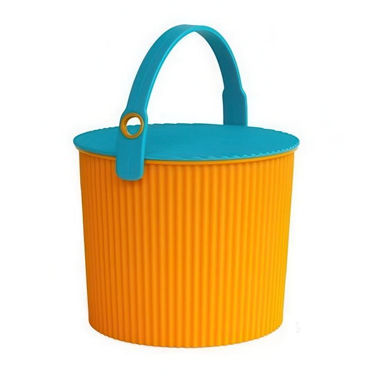Bucket / basket with lid, LARGE OMNIOUTIL, 20L, Orange in the group Storage / Storage room and garage / Baskets and buckets at SmartaSaker.se (41124)