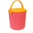Bucket / basket with lid, LARGE OMNIOUTIL, 20L, Pink / orange