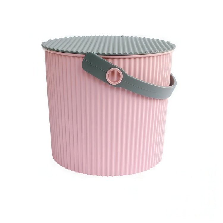 Bucket / basket with lid, LARGE OMNIOUTIL, 20L, Rose Pink in the group Storage / Storage room and garage / Baskets and buckets at SmartaSaker.se (41136)