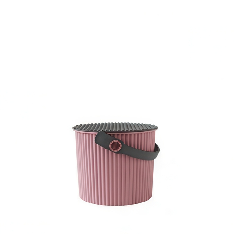 Bucket / basket with lid, MINI OMNIOUTIL, 4 L, Rose pink in the group Storage / Storage room and garage / Baskets and buckets at SmartaSaker.se (41138)
