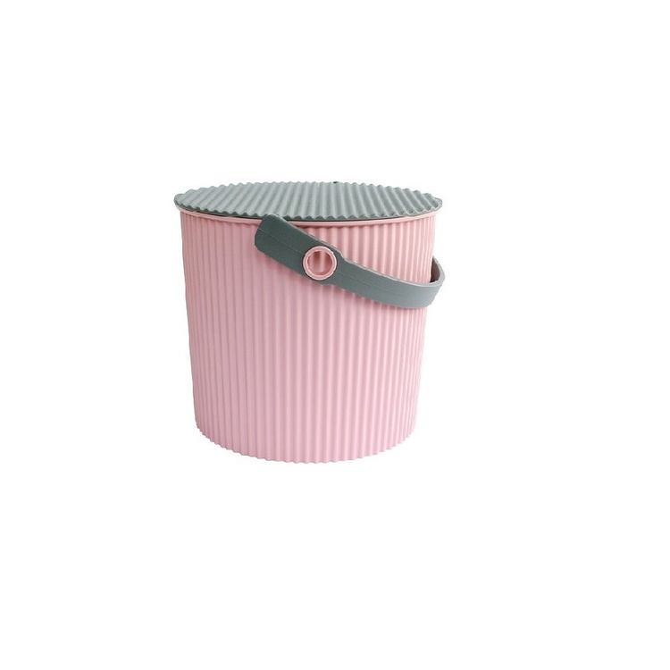 Bucket / basket with lid, SMALL OMNIOUTIL, 8L, Rose Pink in the group Storage / Storage room and garage / Baskets and buckets at SmartaSaker.se (41139)