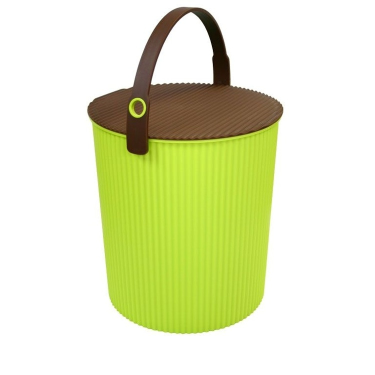 Bucket / basket with lid, LARGE OMNIOUTIL, 20L, Vivid Green in the group Storage / Storage room and garage / Baskets and buckets at SmartaSaker.se (41144)