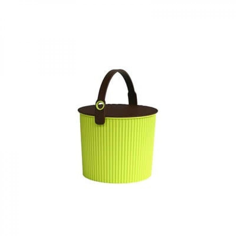 Bucket / basket with lid, MINI OMNIOUTIL, 4 L, Vivid Green in the group Storage / Storage room and garage / Baskets and buckets at SmartaSaker.se (41147)