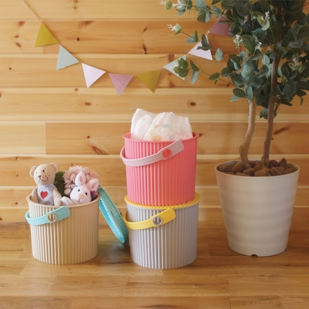 Bucket / basket with lid, MINI OMNIOUTIL, 4 L, Vivid Purple in the group Storage / Storage room and garage / Baskets and buckets at SmartaSaker.se (41151)