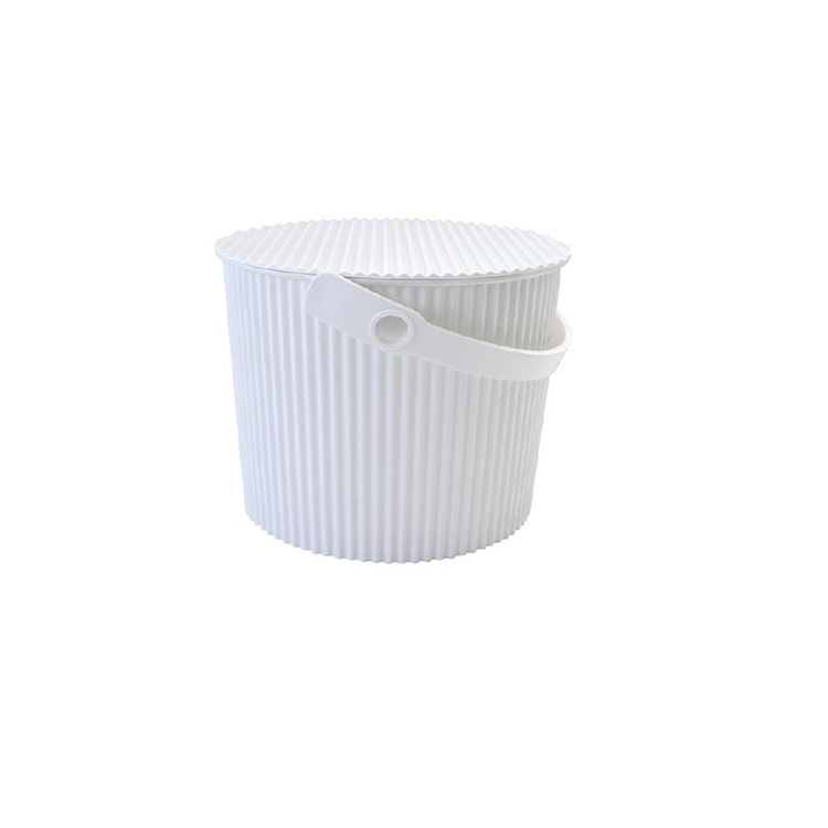 Bucket / basket with lid, SMALL OMNIOUTIL, 8L, White in the group Storage / Storage room and garage / Baskets and buckets at SmartaSaker.se (41155)