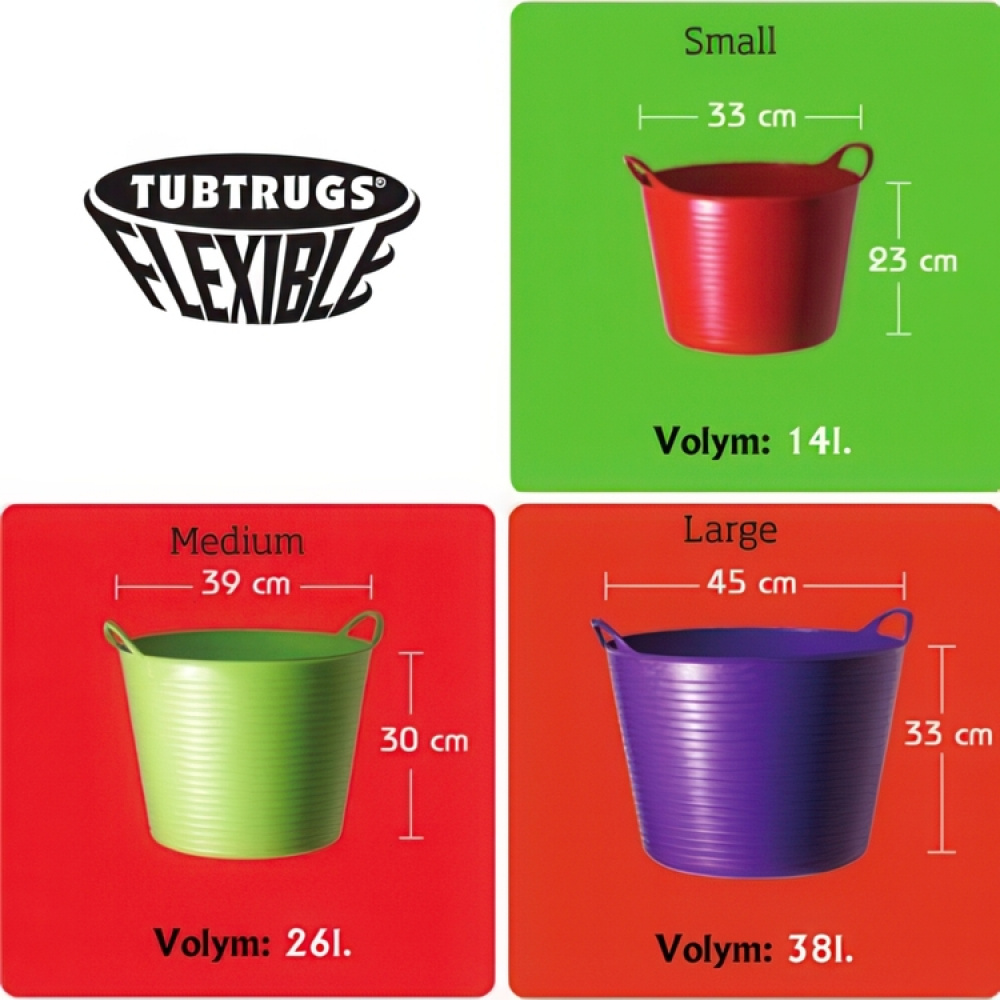 Bucket, TUBTRUG SMALL, 14 L in the group Storage / Storage room and garage / Baskets and buckets at SmartaSaker.se (41161)