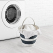 Collapsible bucket,12 L, PLEGABLE, Ø35x26 cm, Light grey / dark grey Collapsible bucket,12 L, PLEGABLE, Ø35x26 cm, Light grey / dark grey