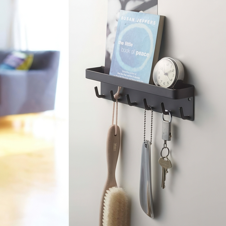 Key Hooks and Tray, Magnetic / Adhesive, SMART, Yamazaki in the group Storage / Kitchen storage / Kitchen cabinet organizers / Hooks at SmartaSaker.se (41165)