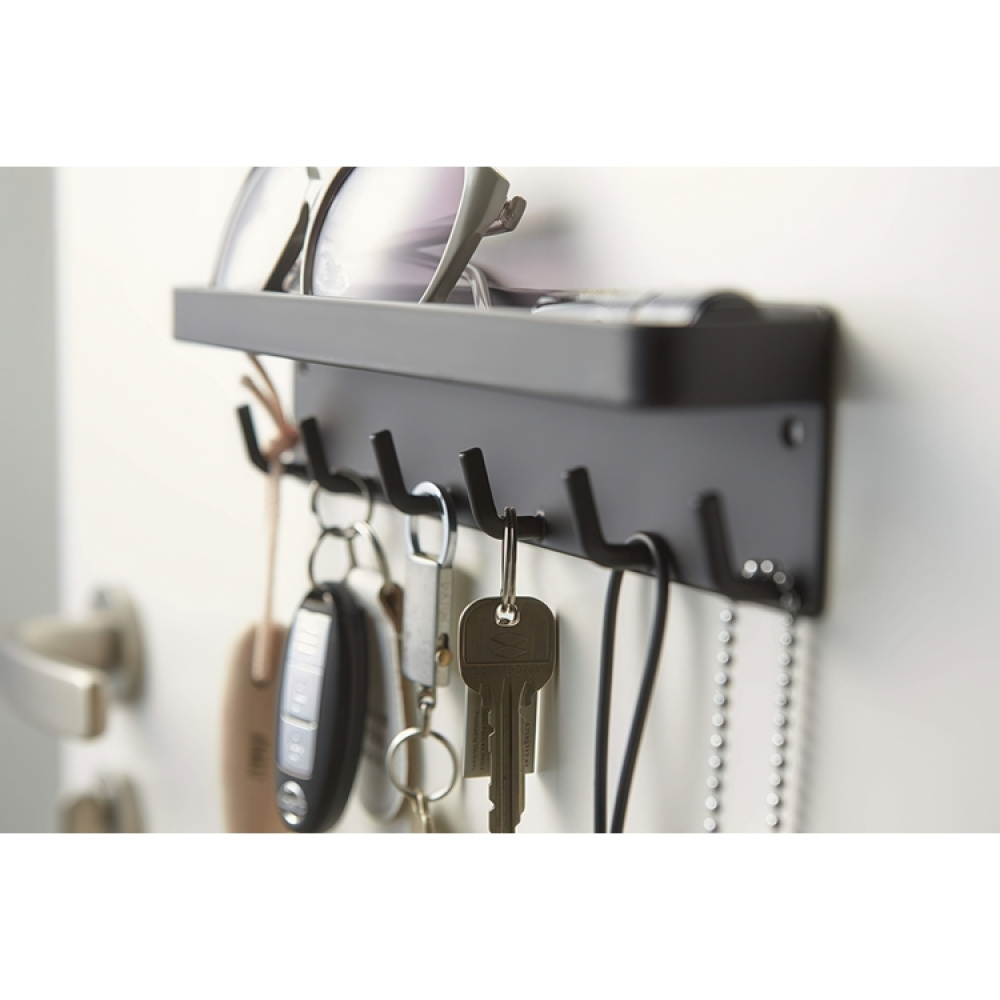 Key Hooks and Tray, Magnetic / Adhesive, SMART, Yamazaki in the group Storage / Kitchen storage / Kitchen cabinet organizers / Hooks at SmartaSaker.se (41165)