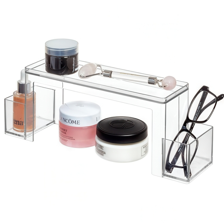 Two-Tier Organizer, THE HOME EDIT MEDICINE SHELF, 31,8 x 8,3 x H 11,4 cm, Clear in the group Storage / Bathroom storage at SmartaSaker.se (41166)