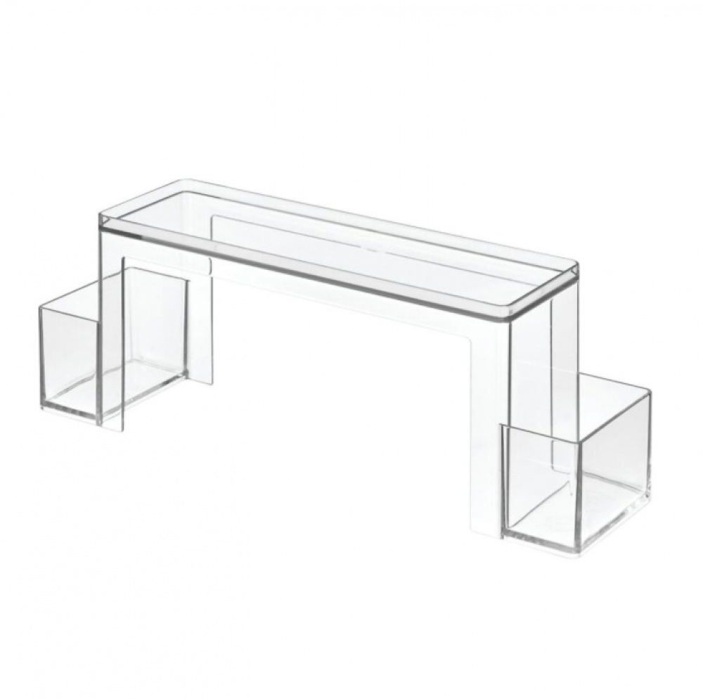Two-Tier Organizer, THE HOME EDIT MEDICINE SHELF, 31,8 x 8,3 x H 11,4 cm, Clear in the group Storage / Bathroom storage at SmartaSaker.se (41166)
