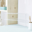 Shelf with 3 shelves, CORNER SHELF CURVED, 24 x 23 x H 20,5 cm, White Shelf with 3 shelves, CORNER SHELF CURVED, 24 x 23 x H 20,5 cm, White