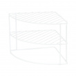 Shelf with 3 shelves, CORNER SHELF CURVED, 24 x 23 x H 20,5 cm, White Shelf with 3 shelves, CORNER SHELF CURVED, 24 x 23 x H 20,5 cm, White