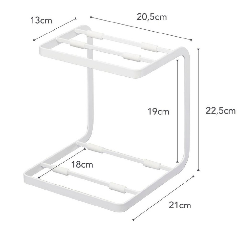 Rack for Cookware, TOWER POT STAND, Yamazaki, White in the group Storage / Kitchen storage / Kitchen cabinet organizers at SmartaSaker.se (41170)