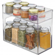 Spice Rack, LINUS CABINET ORGANIZER, 12 x 26 x 21,6 cm, Transparent Spice Rack, LINUS CABINET ORGANIZER, 12 x 26 x 21,6 cm, Transparent