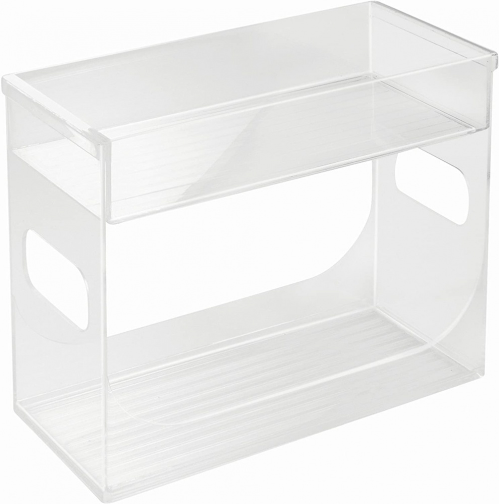 Spice Rack, LINUS CABINET ORGANIZER, 12 x 26 x 21,6 cm, Transparent in the group Storage / Kitchen storage / Kitchen cabinet organizers / Spice racks at SmartaSaker.se (41171)