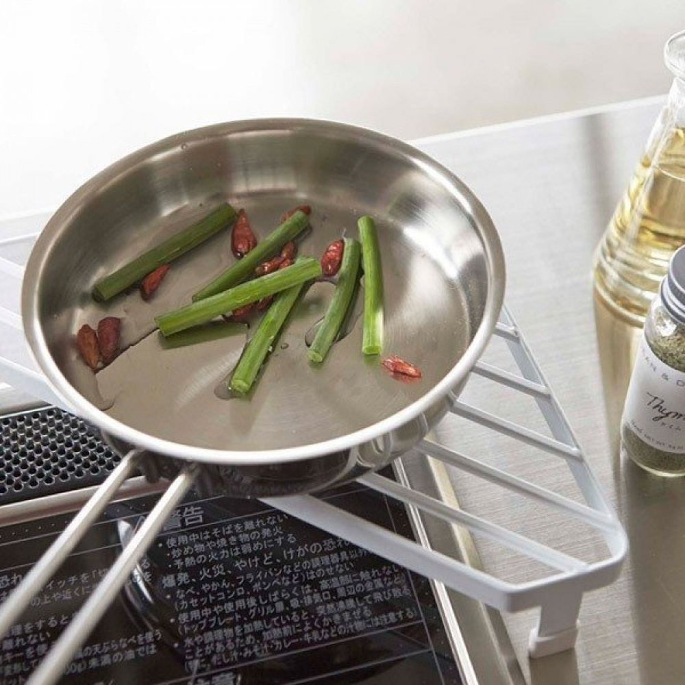 Corner Rack for Stove, TOWER, 22 x 22 x H 5 cm, Yamazaki, White in the group Storage / Kitchen storage at SmartaSaker.se (41172)