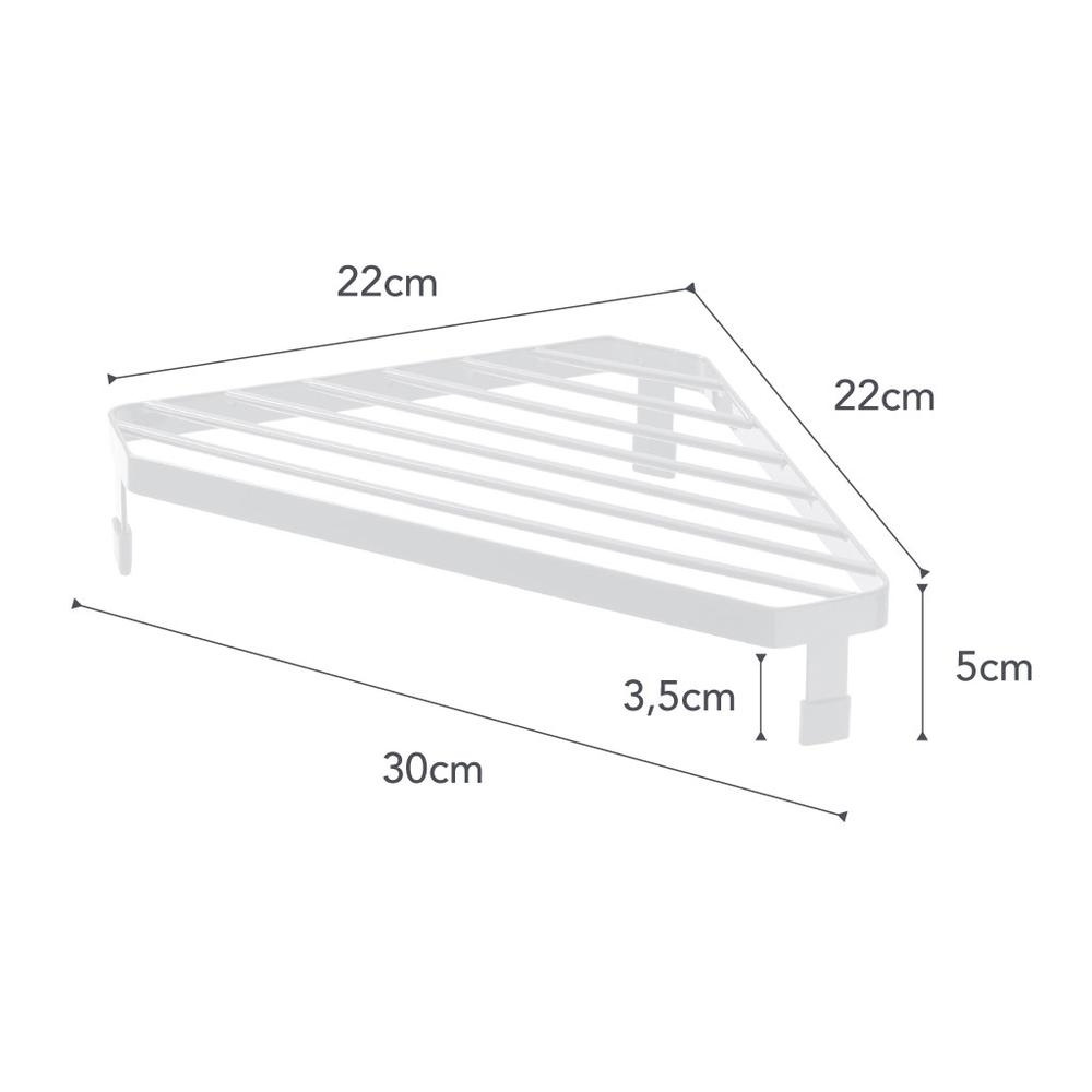 Corner Rack for Stove, TOWER, 22 x 22 x H 5 cm, Yamazaki, White in the group Storage / Kitchen storage at SmartaSaker.se (41172)