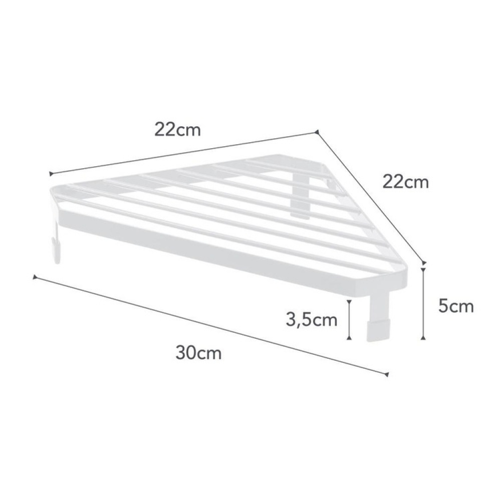 Corner Rack for Stove, TOWER, 22 x 22 x H 5 cm, Yamazaki, White in the group Storage / Kitchen storage at SmartaSaker.se (41172)