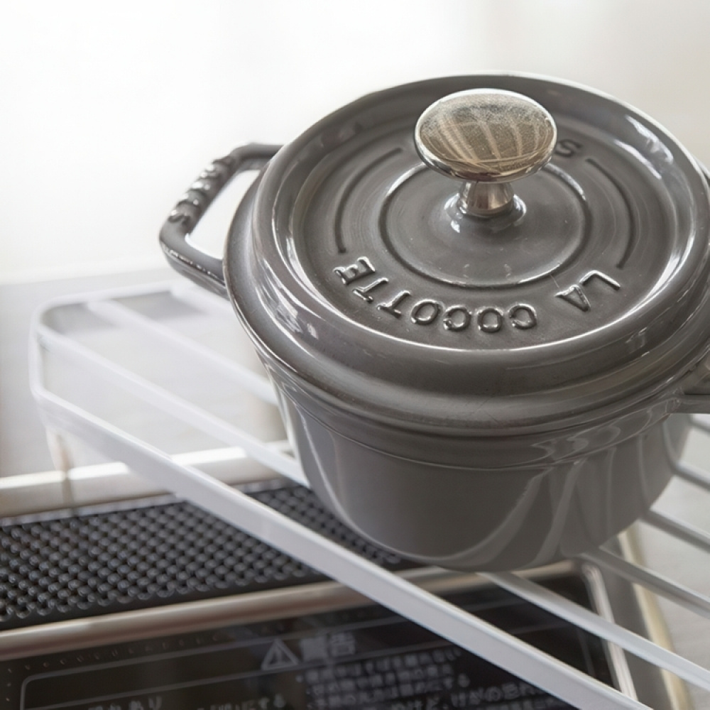 Corner Rack for Stove, TOWER, 22 x 22 x H 5 cm, Yamazaki, White in the group Storage / Kitchen storage at SmartaSaker.se (41172)