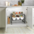 Under Sink Storage, Extendable, FLEXI UNDER-SINK SHELF, 45 - 80 cm, Grey Under Sink Storage, Extendable, FLEXI UNDER-SINK SHELF, 45 - 80 cm, Grey