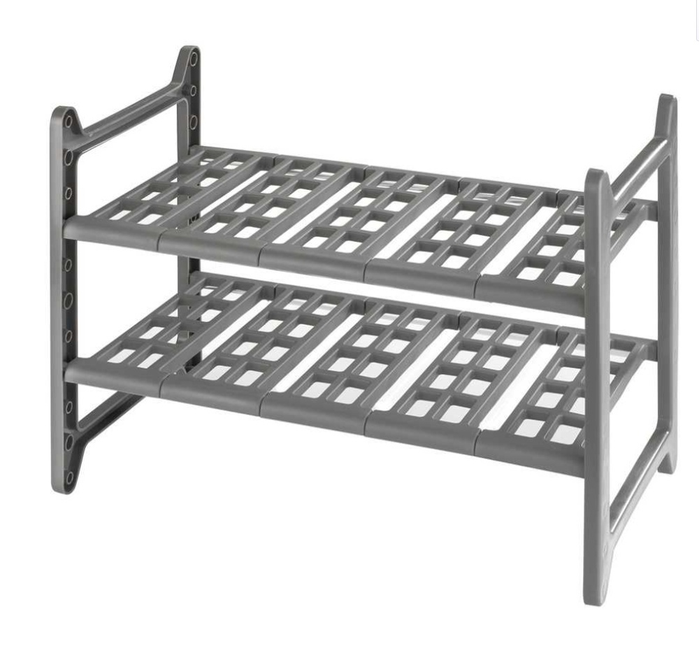 Under Sink Storage, Extendable, FLEXI UNDER-SINK SHELF, 45 - 80 cm, Grey in the group Storage / Kitchen storage / Kitchen cabinet organizers / Under sink storage at SmartaSaker.se (41174)