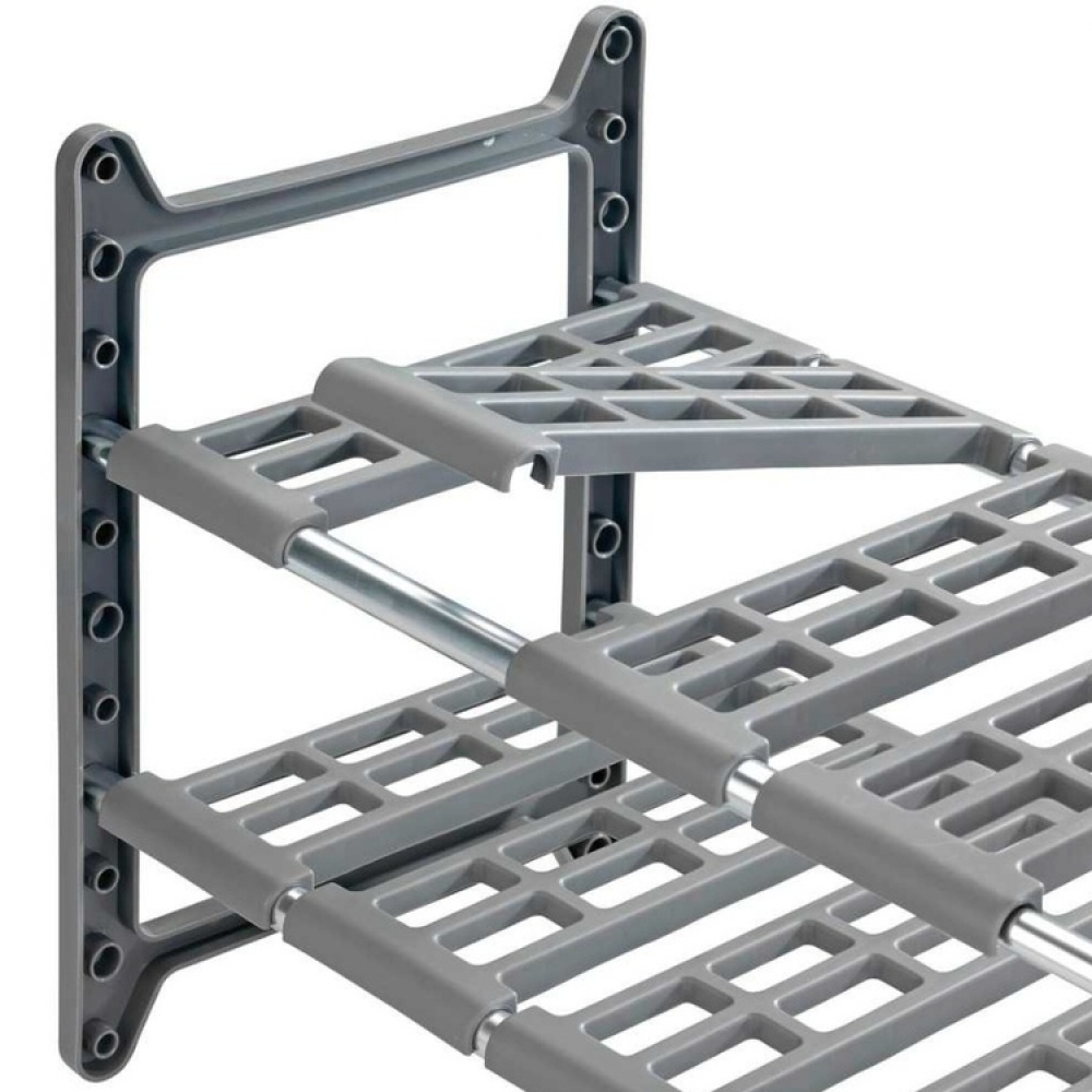 Under Sink Storage, Extendable, FLEXI UNDER-SINK SHELF, 45 - 80 cm, Grey in the group Storage / Kitchen storage / Kitchen cabinet organizers / Under sink storage at SmartaSaker.se (41174)