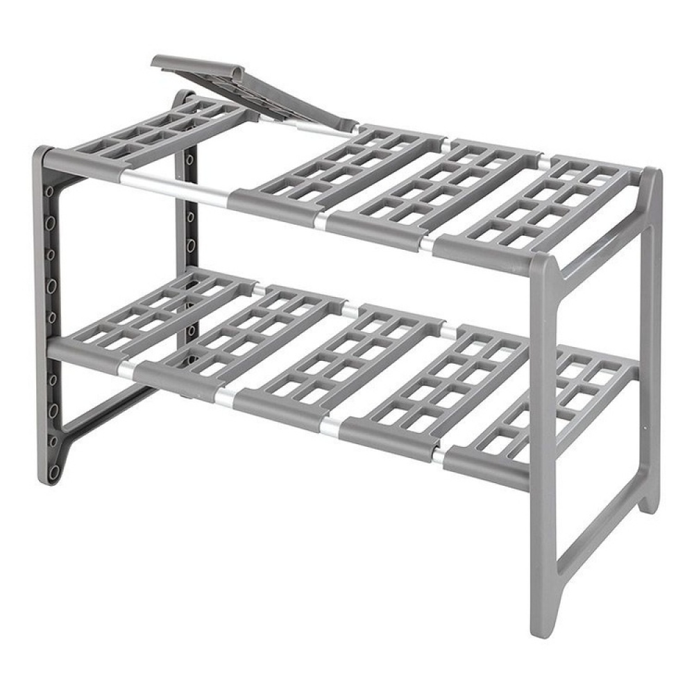 Under Sink Storage, Extendable, FLEXI UNDER-SINK SHELF, 45 - 80 cm, Grey in the group Storage / Kitchen storage / Kitchen cabinet organizers / Under sink storage at SmartaSaker.se (41174)