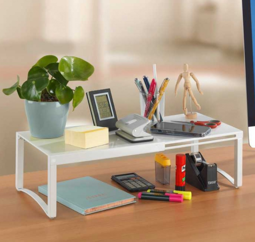 Shelf in strong metal, Extendable, TELESCOPIC SHELF , 30 -54 x 25 x H 15 cm, White in the group Storage / Kitchen storage / Kitchen cabinet organizers at SmartaSaker.se (41179)