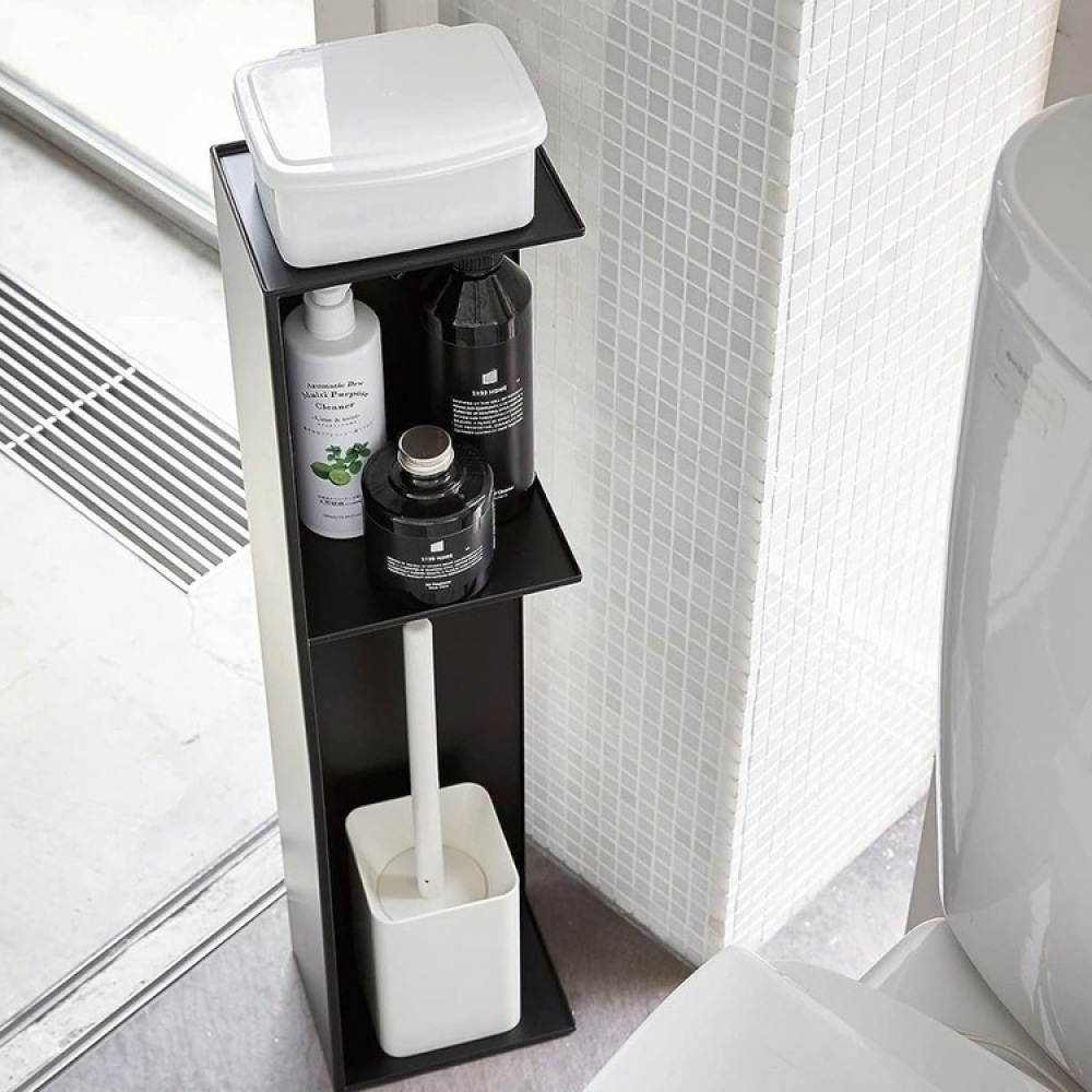 Shelf for toilet paper, TOWER SLIM TOILET RACK, 17 x 13 x H 70,5 cm, Black in the group Storage / Bathroom storage at SmartaSaker.se (41180)