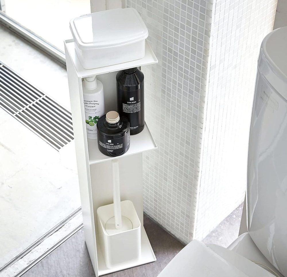 Shelf for toilet paper, TOWER SLIM TOILET RACK, 17 x 13 x H 70,5 cm, White in the group Storage / Bathroom storage at SmartaSaker.se (41181)