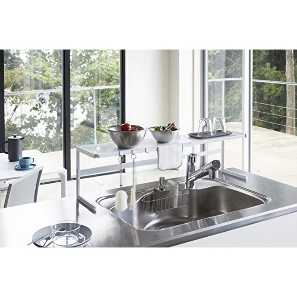 Shelf in Metal, TOWER EXPANDABLE KITCHEN RACK, Yamazaki in the group Storage / Kitchen storage / Kitchen cabinet organizers at SmartaSaker.se (41184)