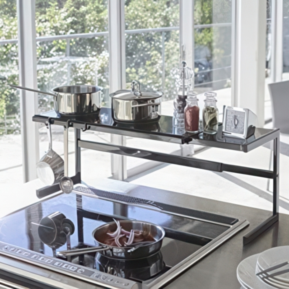 Shelf in Metal, TOWER EXPANDABLE KITCHEN RACK, Yamazaki in the group Storage / Kitchen storage / Kitchen cabinet organizers at SmartaSaker.se (41184)