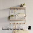 Wall shelf with hooks, Umbra
