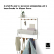 Wall shelf with hooks, Umbra