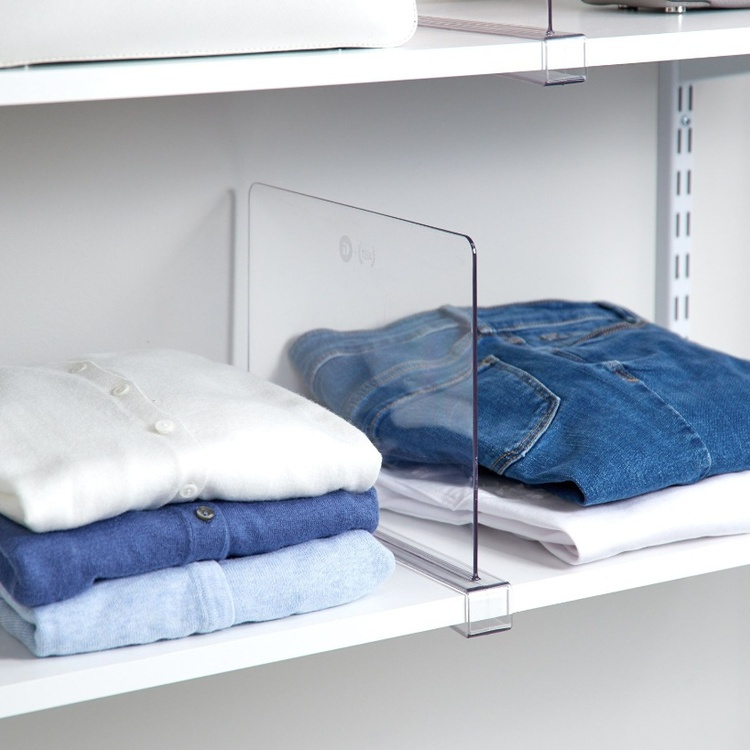 Shelf Divider, THE HOME EDIT SHELF DIVIDER, 30,5 x H 23 cm, Transparent in the group Storage / Wardrobe storage at SmartaSaker.se (41190)
