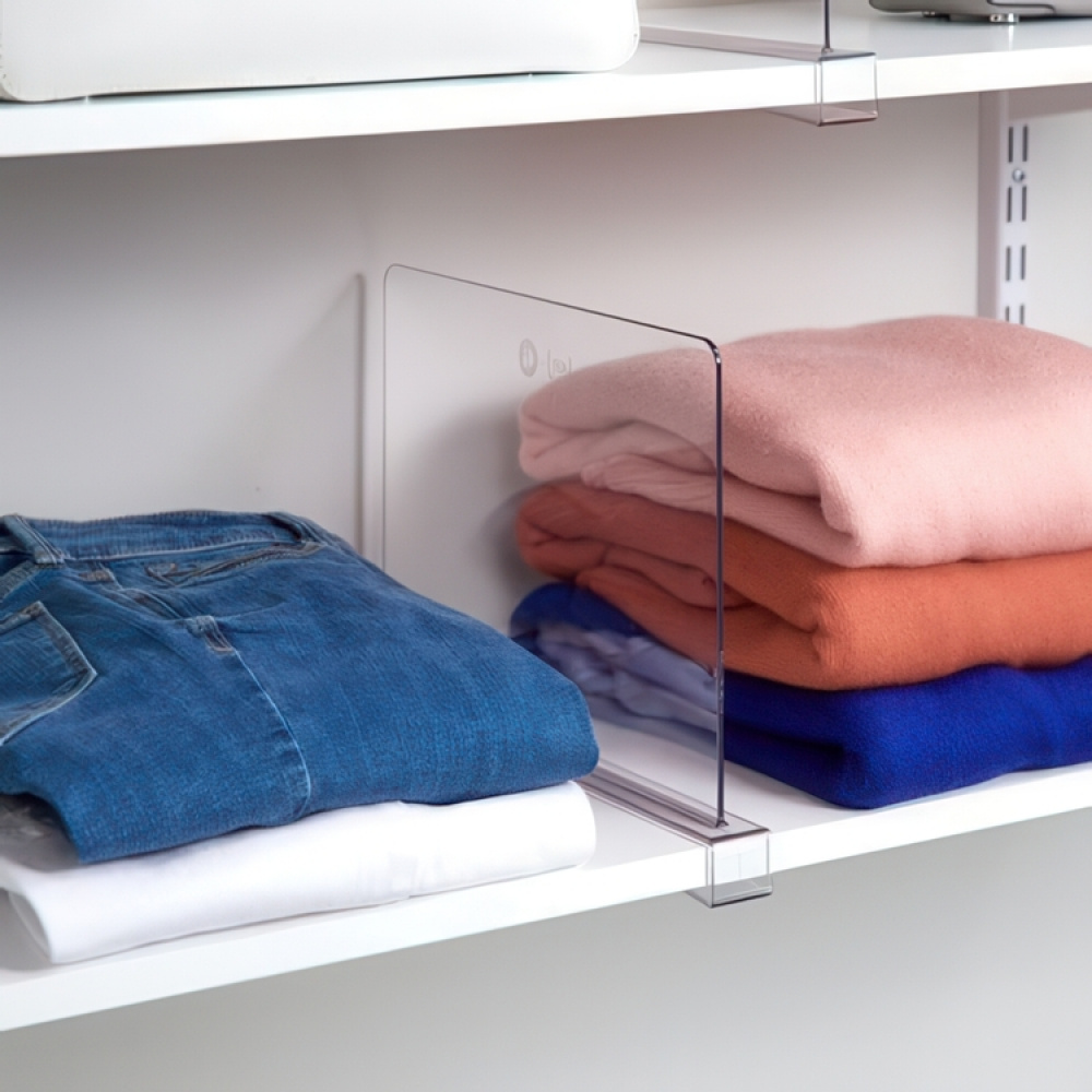 Shelf Divider, THE HOME EDIT SHELF DIVIDER, 30,5 x H 23 cm, Transparent in the group Storage / Wardrobe storage at SmartaSaker.se (41190)