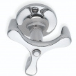 Shelf hook, Triple, Rotatable, BESLAGSBODEN, H 4 cm, Polished chrome Shelf hook, Triple, Rotatable, BESLAGSBODEN, H 4 cm, Polished chrome